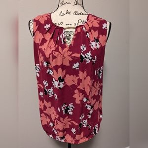 Liz Claiborne medium sleeveless pink top